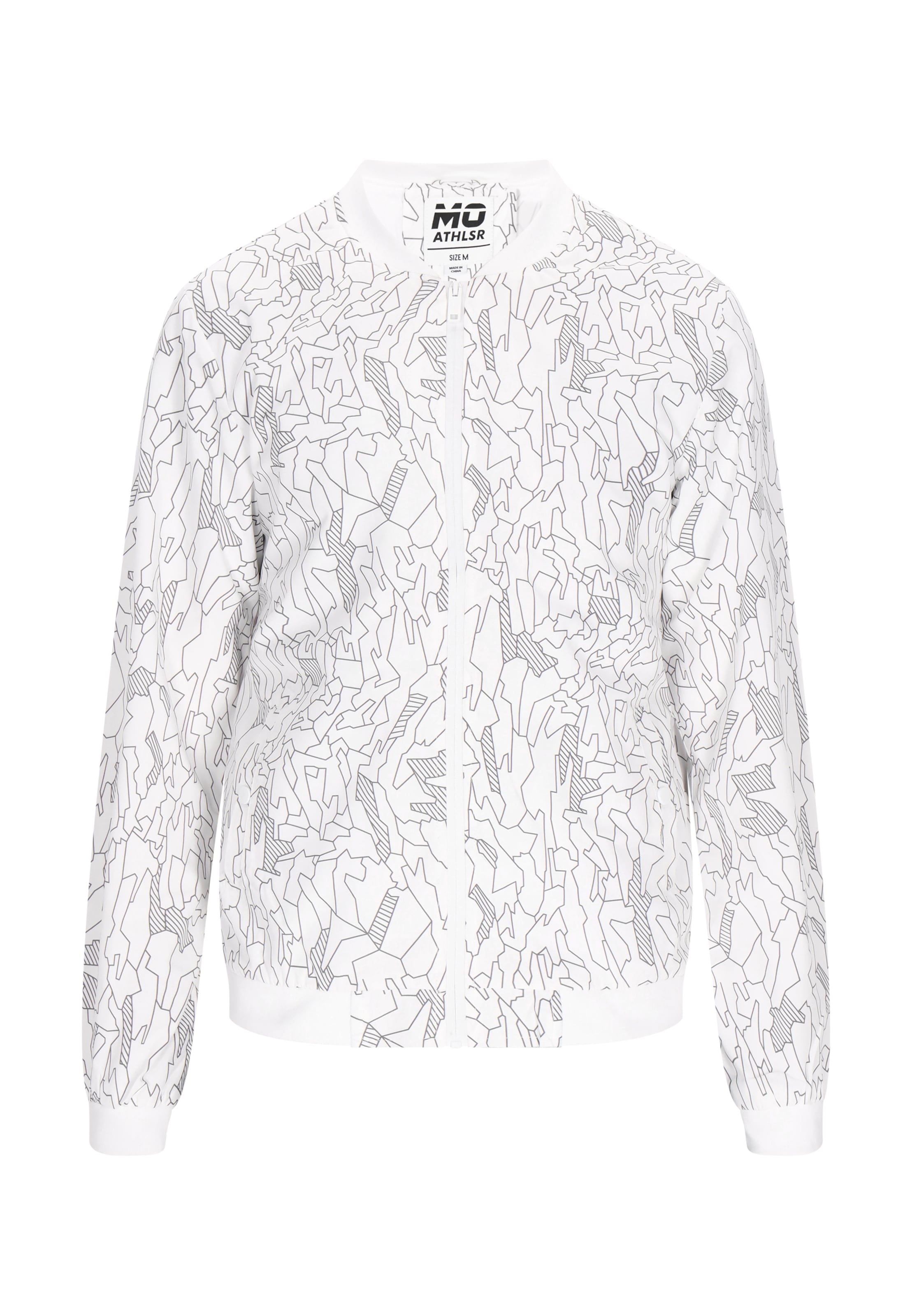 Mo ATHLSR Φθινοπωρινό και ανοιξιάτικο μπουφάν σε λευκό: μπροστά