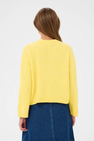 SAINT TROPEZ Trui 'Larna' in Geel