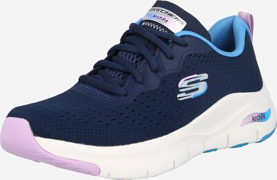 SKECHERS Sneakers in Navy / Sky blue / Grey / Lilac, Item view
