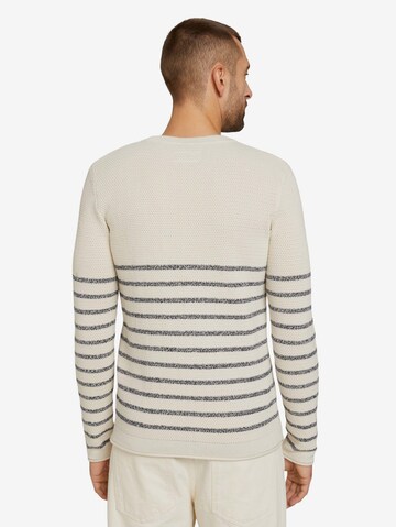 TOM TAILOR Pullover i beige