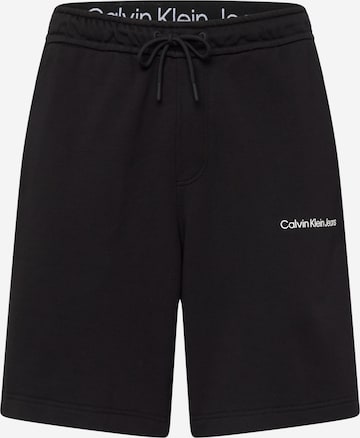 Calvin Klein Jeans Loose fit Trousers 'INSTITUTIONAL' in Black: front