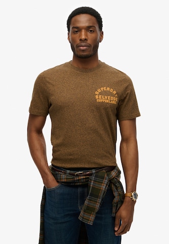 Superdry Shirt 'Copper' in Brown: front