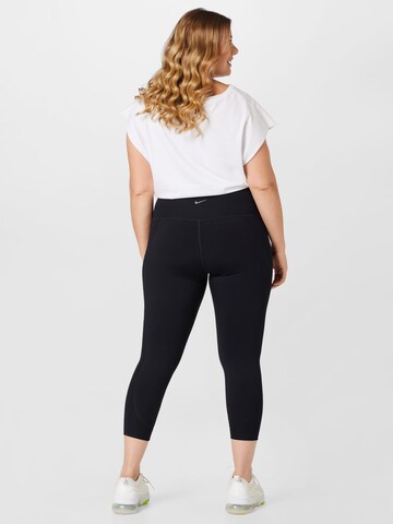 NIKE Skinny Sportbroek in Zwart