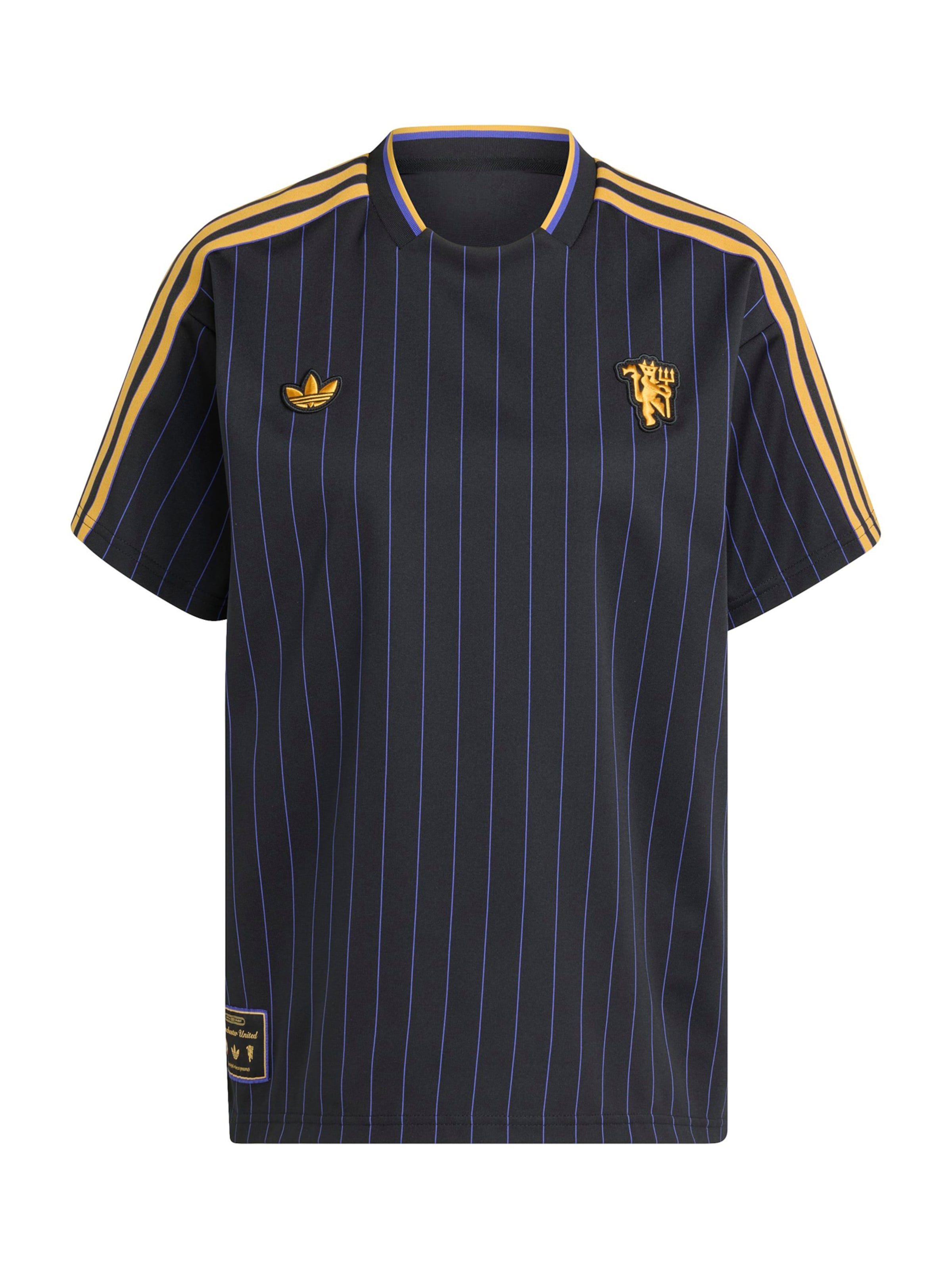 ADIDAS ORIGINALS - Camiseta de fútbol 'Manchester United Terrace Icons' en negro: frente
