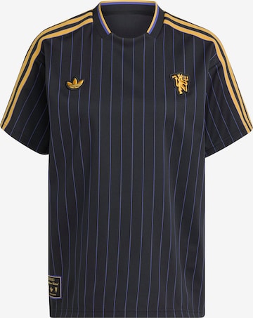 juoda ADIDAS ORIGINALS Triko 'Manchester United Terrace Icons': priekis