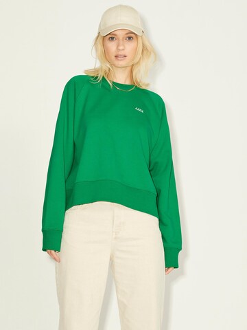 JJXX Sweatshirt 'Caitlyn' in Groen: voorkant