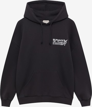 Pull&Bear Sweatshirt in Schwarz: predná strana