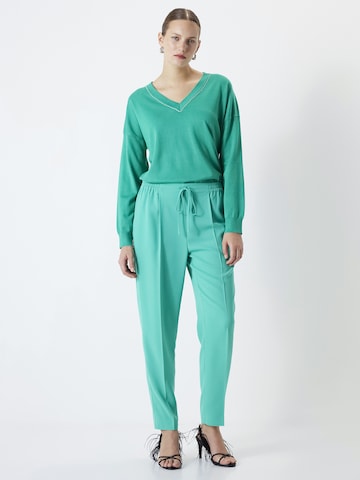 Effilé Pantalon à plis Ipekyol en vert