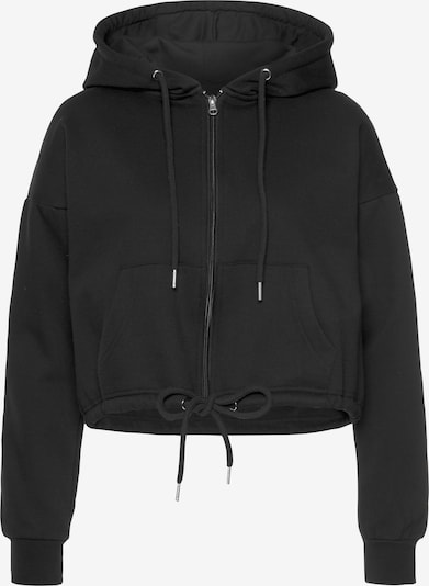BENCH Athletic Zip-Up Hoodie in Black / White, Item view