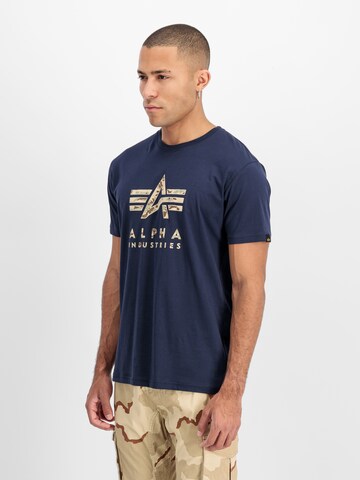 T-Shirt ALPHA INDUSTRIES en bleu