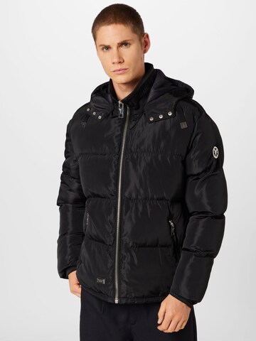 Carlo Colucci Winter Jacket 'Datta' in Black: front