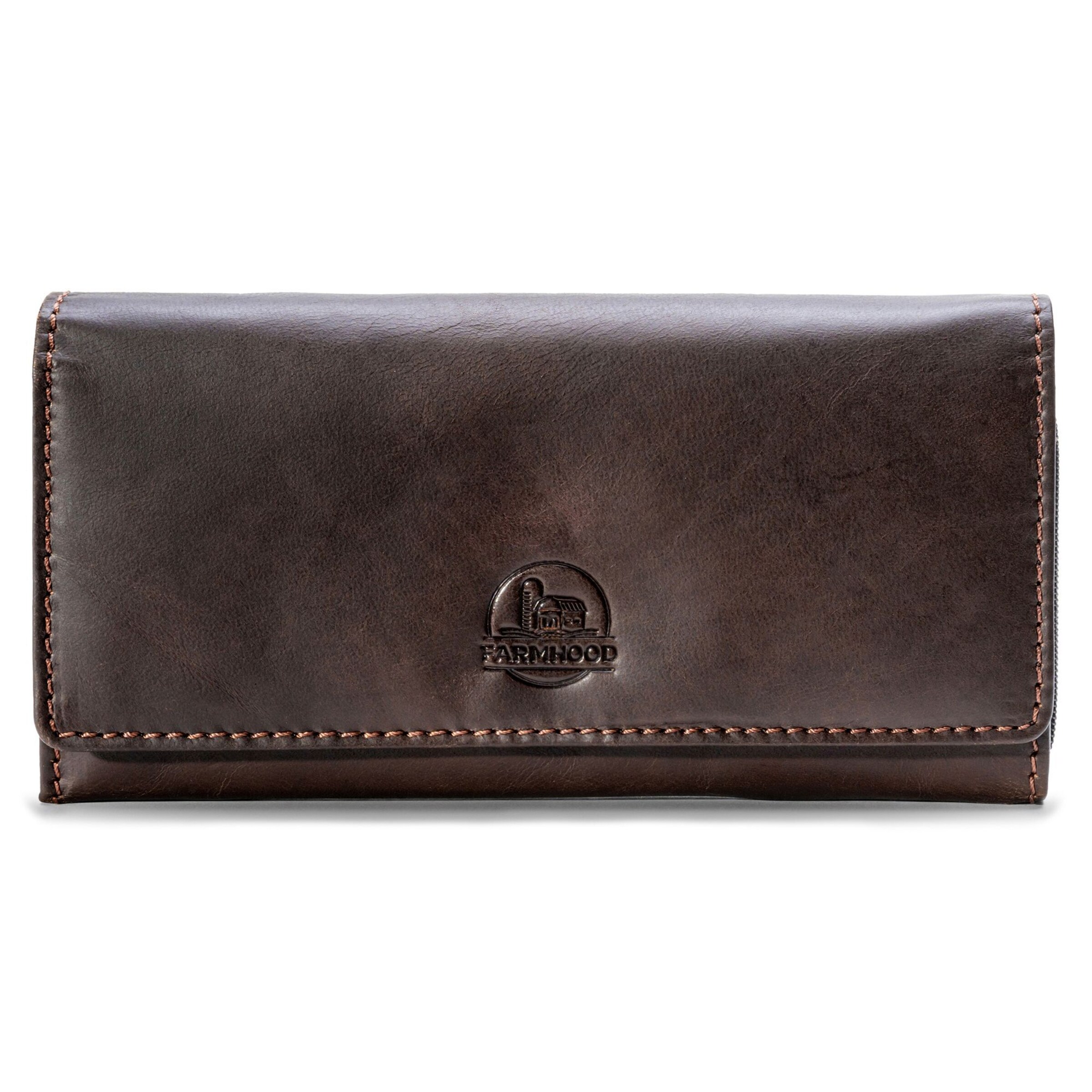 Farmhood Portemonnee in Bruin: voorkant