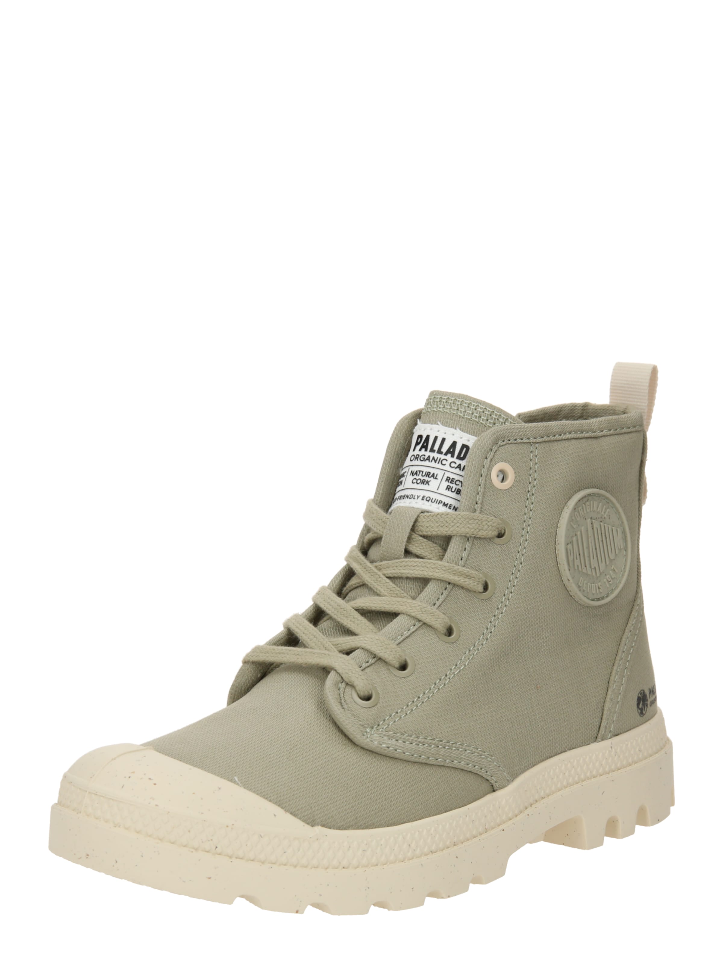 Bottines à lacets Palladium en vert : devant