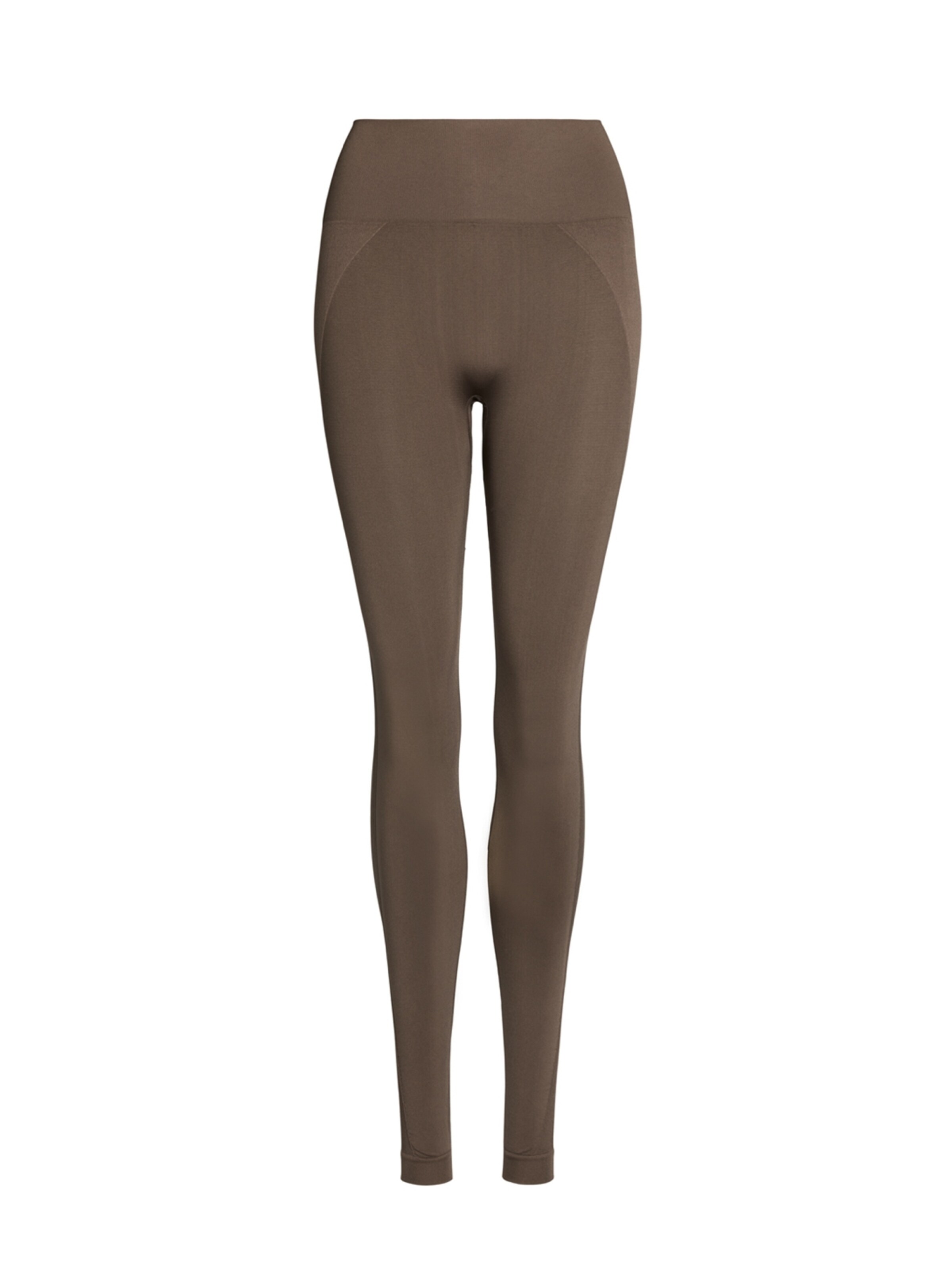 rethinkit studios Skinny Leggings 'Hella' in Bruin: voorkant