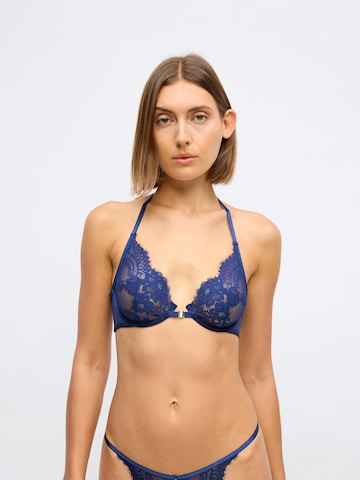 Hunkemöller Треугольник Бюстгальтер 'MABEL UP' в Синий: спереди