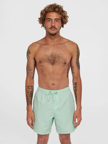 Pantaloncini da bagno 'Cali 16' di O'NEILL in verde: frontale