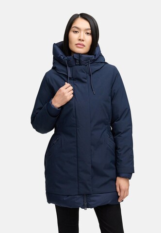 NAVAHOO Wintermantel 'Winterprinzessin' in Blauw: voorkant