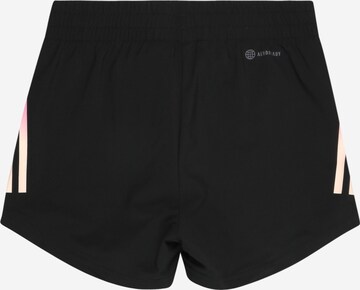ADIDAS SPORTSWEAR Regular Workout Pants 'Aeroready 3-Stripes High-Rise' in Black