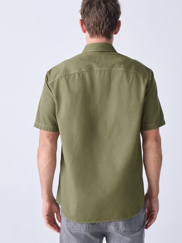 Next Regular fit Button Up Shirt in Green