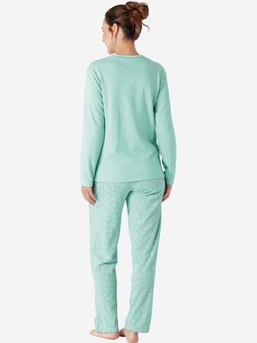 HAJO Pyjama 'Premium Cotten' in Grün
