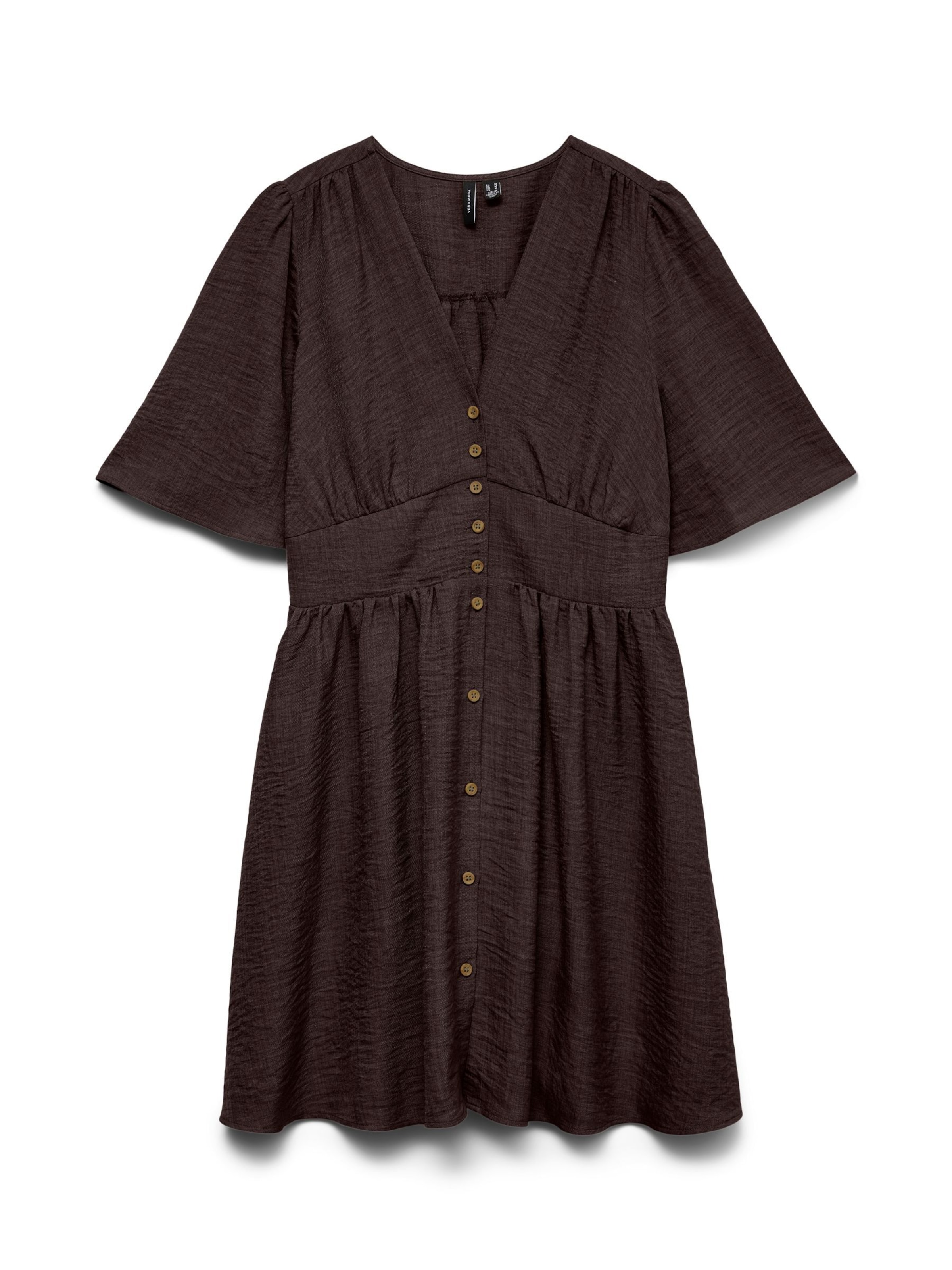 VERO MODA Shirt dress 'VMMelaney' in Brown: front
