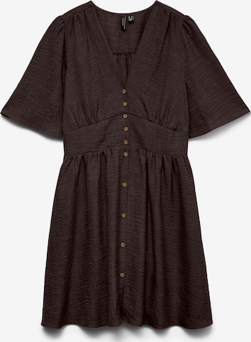 Robe-chemise 'VMMelaney' VERO MODA en marron : devant