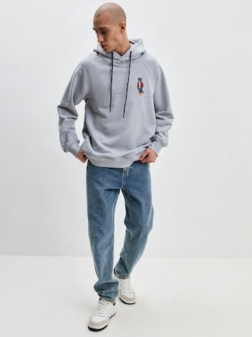 Sweat-shirt 'Country Cat' Cat e Lolette en gris