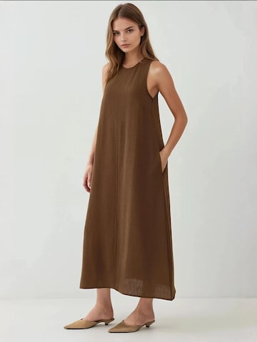 Abito 'Linen Feel' di Hiccup in marrone