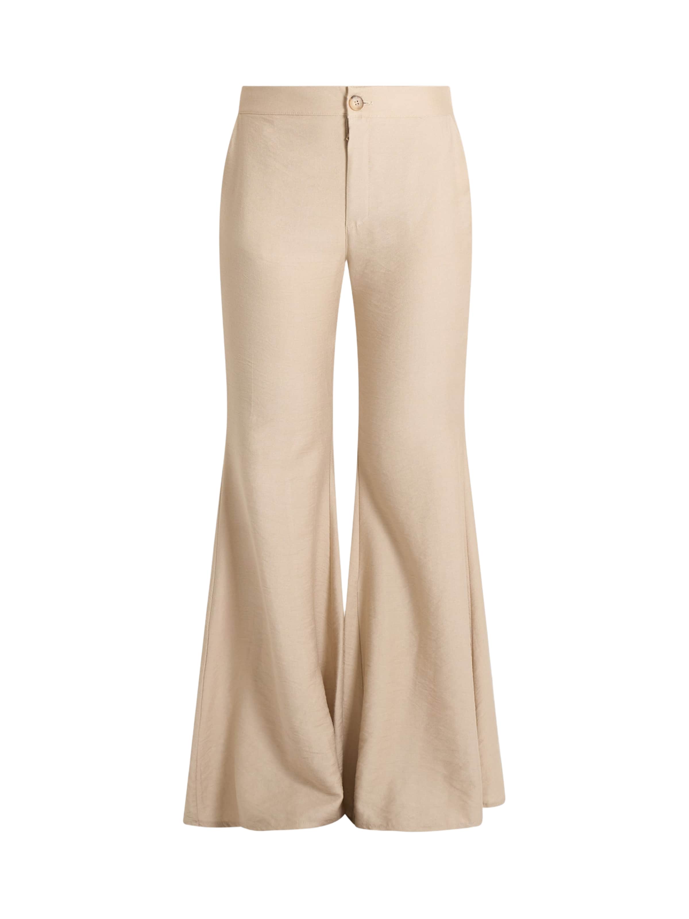 HAVE ONE Flared Pants in Beige: front