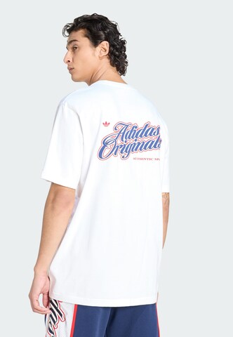 Maglietta 'Summer League GFX Varsity' di ADIDAS ORIGINALS in bianco: frontale