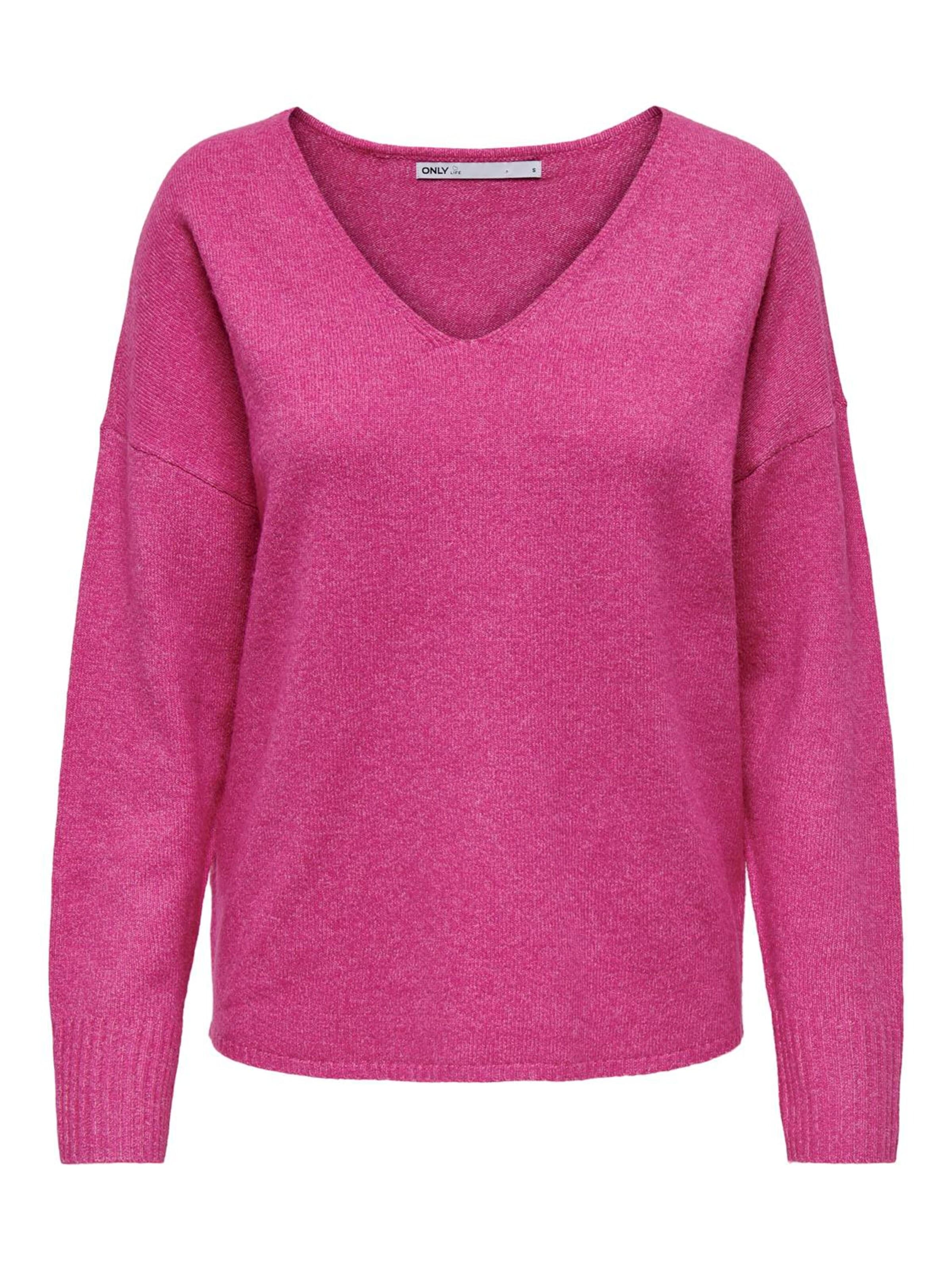 ONLY Pull-over en S en rose, Vue avec produit