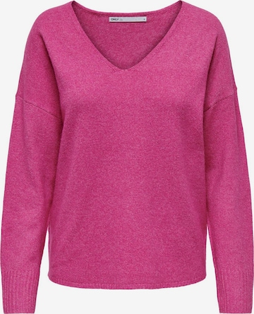 Pull-over ONLY en rose : devant
