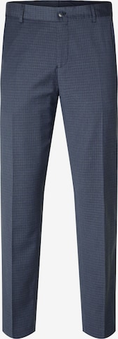 SELECTED HOMME Slim fit Pleated Pants in Blue: front