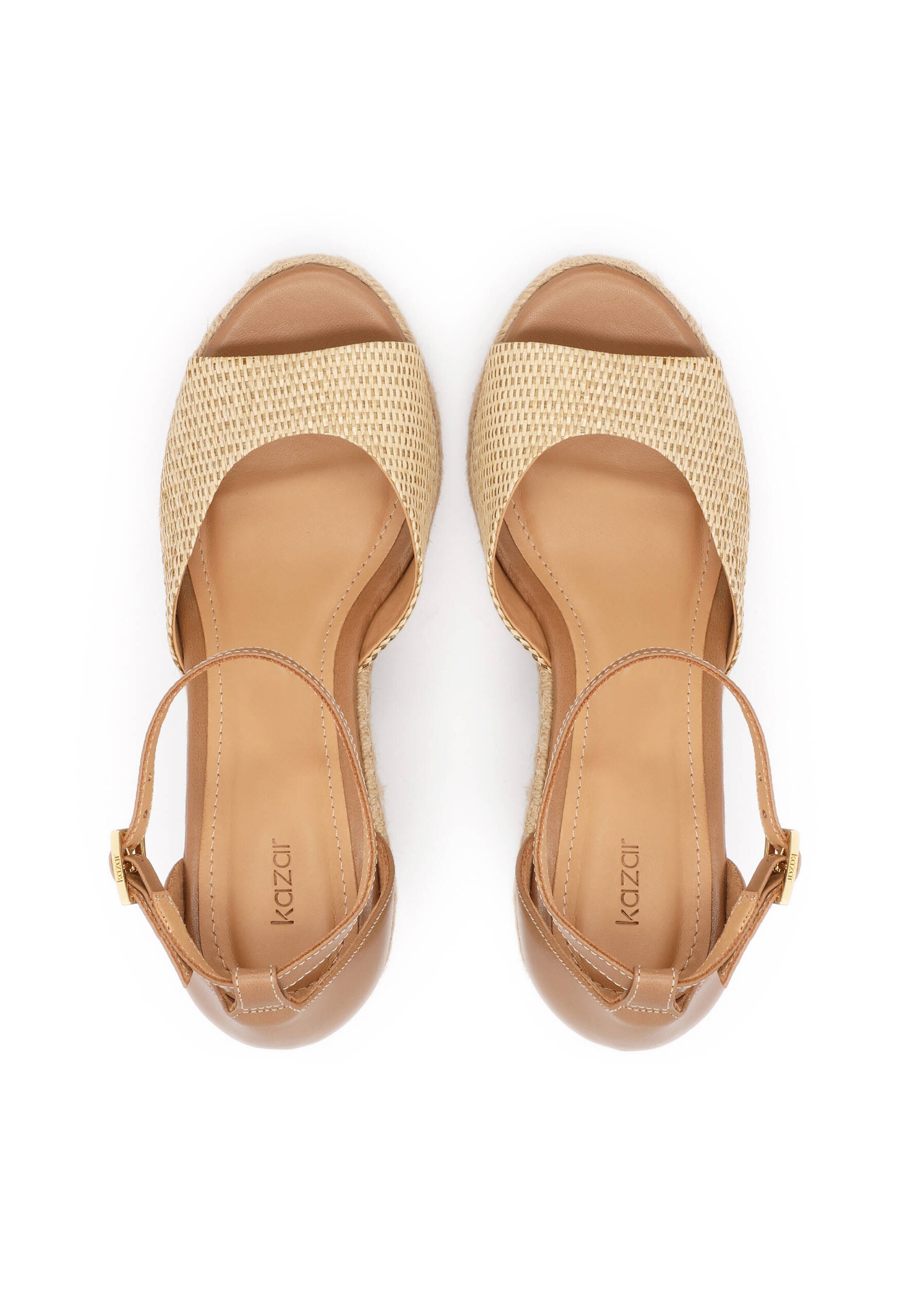 Kazar Riemensandale in Beige
