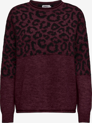 Pull-over 'ONLJADE' ONLY en rouge : devant
