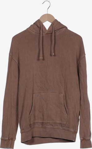 H&M Sweatshirt & Zip-Up Hoodie in S in Brown: front