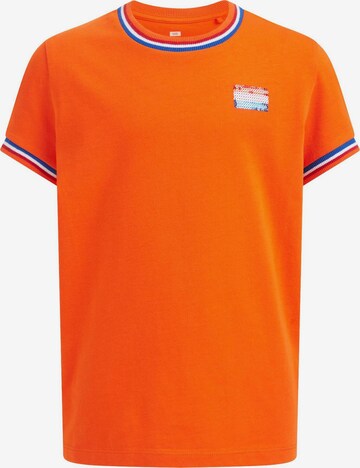 WE Fashion T-Shirt in Orange: predná strana