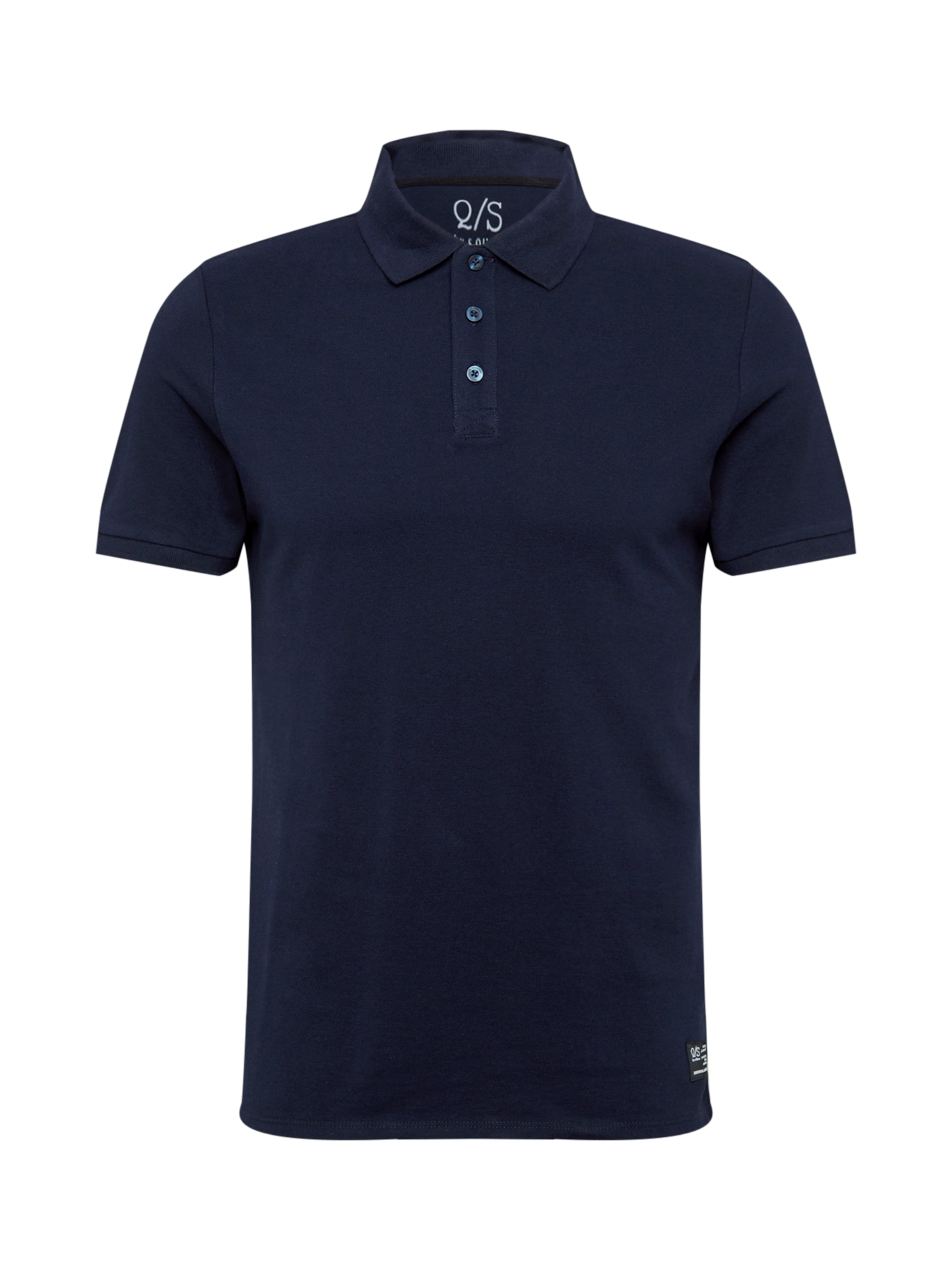 QS Shirt in Blau: Vorderseite