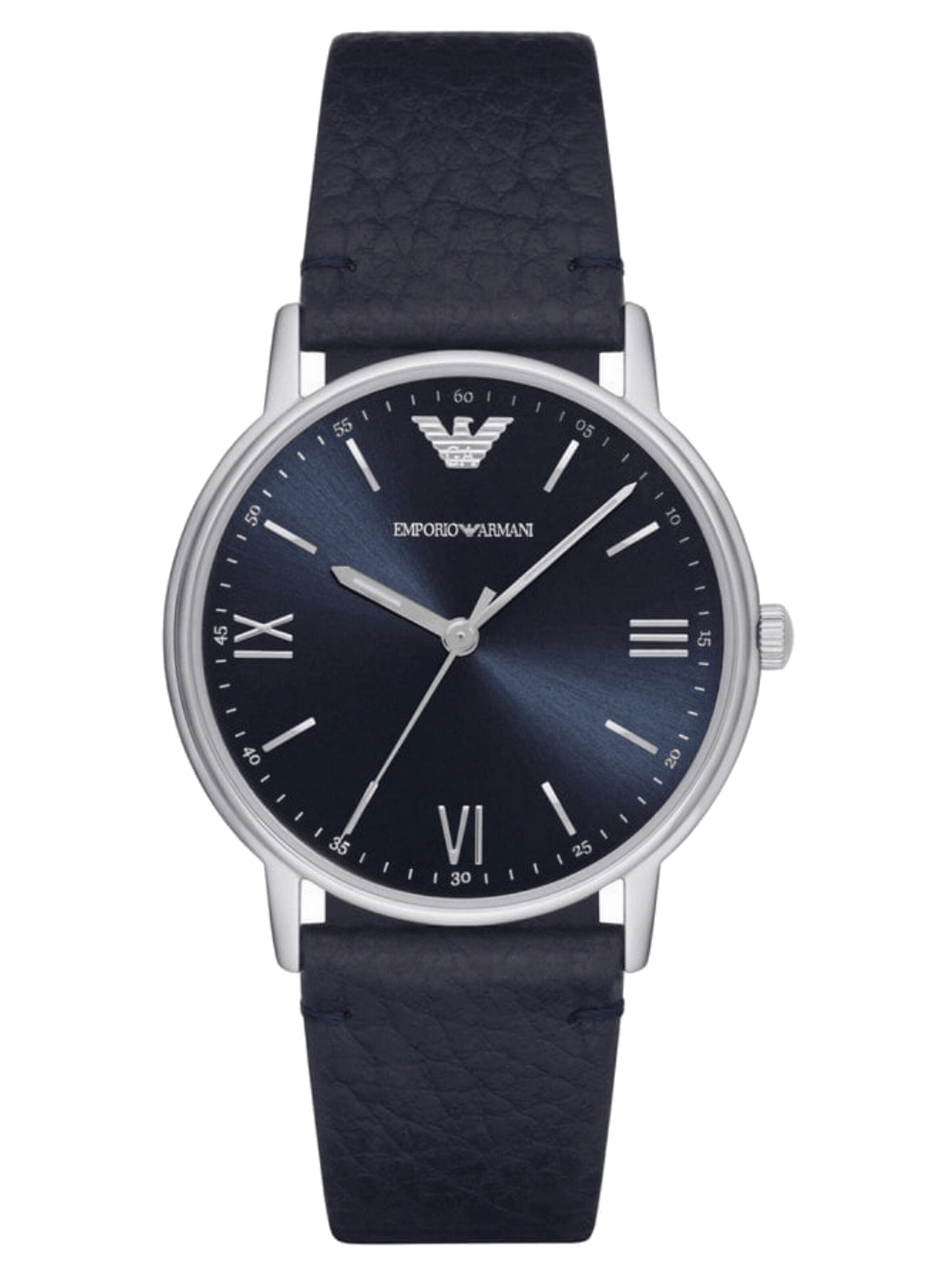 Emporio Armani Analoog horloge 'Kappa Silver' in Zilver: voorkant