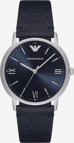 Emporio Armani Analoog horloge 'Kappa Silver' in Zilver: voorkant