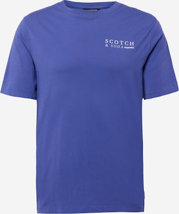 T-Shirt SCOTCH & SODA en bleu : devant