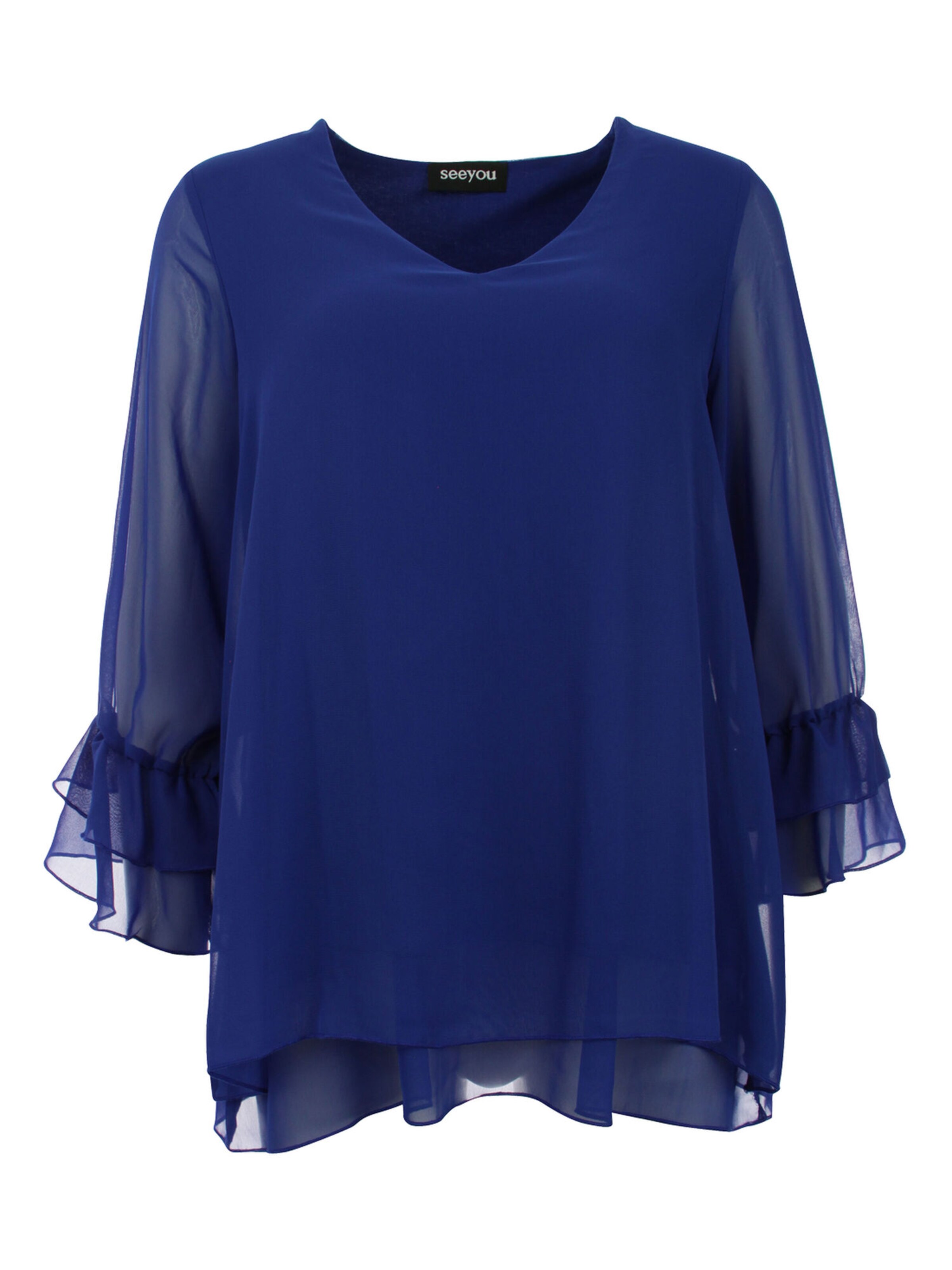 SEEYOU BY BIGGI M. Blouse in Blue: front