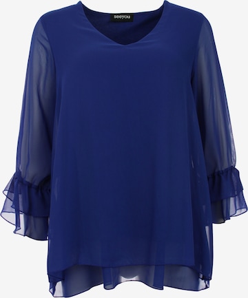 SEEYOU BY BIGGI M. Blouse in Blue: front