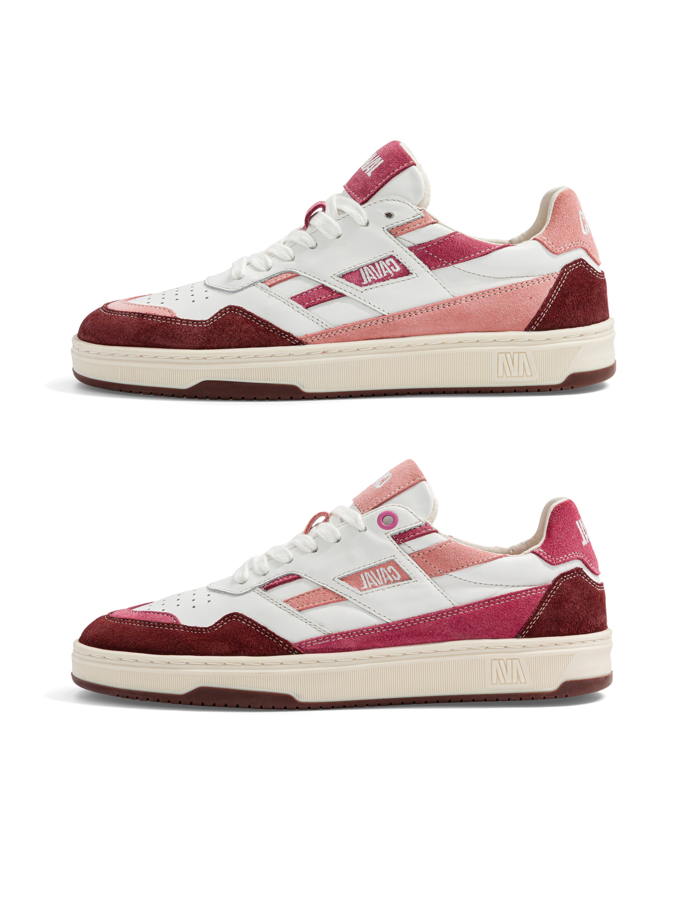 Scarpa stringata ' PLAYGROUND ' di Caval in rosa: frontale