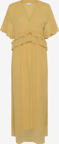 SAINT TROPEZ - Vestido 'Lindzy' en amarillo: frente