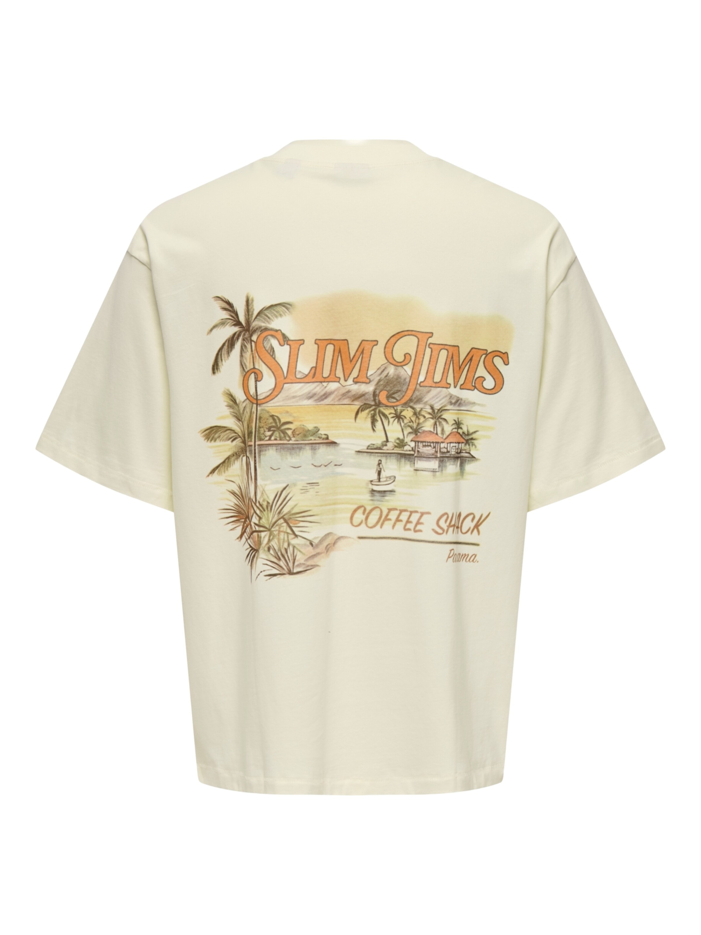 T-Shirt 'Malik Jims' Only & Sons en beige