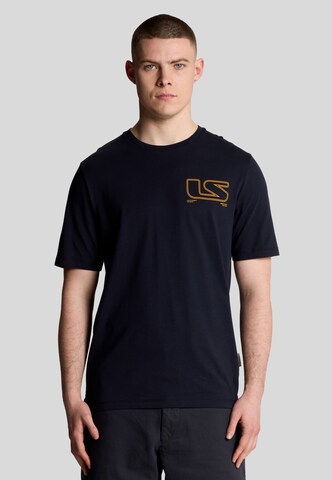 T-Shirt Lyle & Scott en bleu : devant