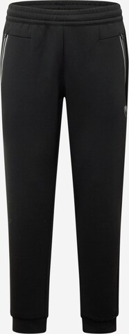 EA7 Emporio Armani Regular Trousers in Black: front