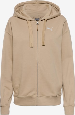 PUMA Sweatjacke 'Her' in Beige: predná strana