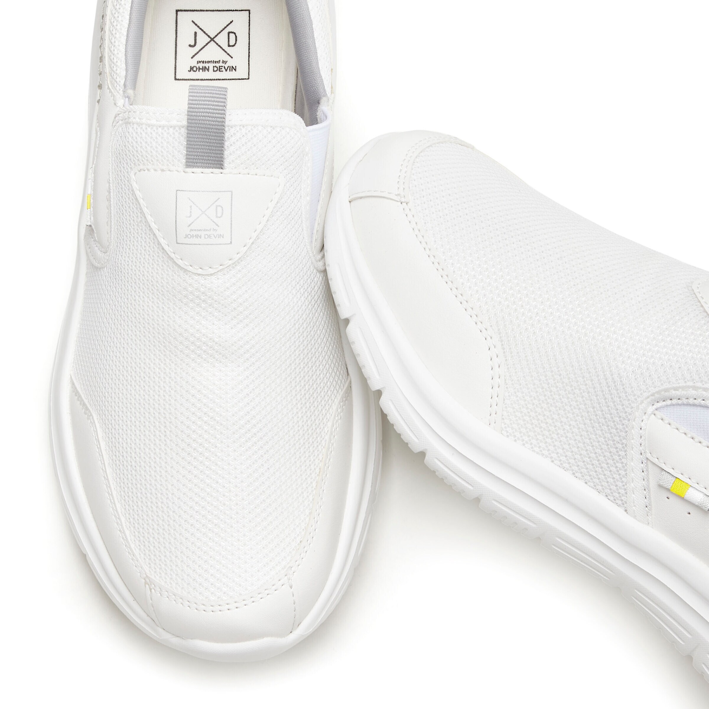 JOHN DEVIN Slip-Ons in White